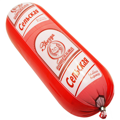 Emballages de saucisses rouges en plastique Enveloppes en plastique pour les saucisses