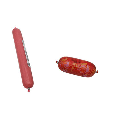 Boyaux en plastique de saucisse de cuisson à la vapeur imprimés par logo adaptés aux besoins du client