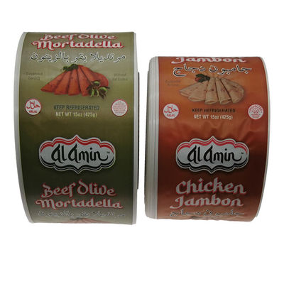 Kingred imprimeur de marque personnalisé mat plastique boîtiers de saucisse pour emballage de viande