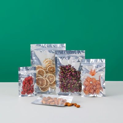 Sacs sous vide en aluminium transparents d'un côté et de l'autre côté opaques pour l'emballage alimentaire