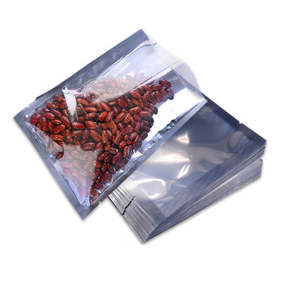 Sacs sous vide en aluminium transparents d'un côté et de l'autre côté opaques pour l'emballage alimentaire
