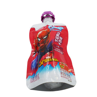 Kingred Logo personnalisé Metallized Stand Up Spout Pouch pour l'emballage de boissons alimentaires