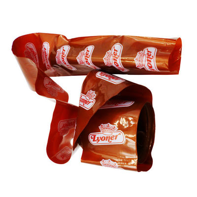 L'humeur douce a adapté les boyaux aux besoins du client à saucisse en plastique imprimés de barrière élevée