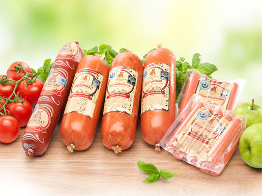 Enveloppes pour saucisses en plastique à haute barrière en polyamide, de type rouleau, de type collant