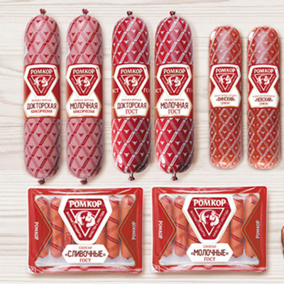 Impression sur mesure Retention d'eau Enveloppes de saucisses en plastique Impression multicolore