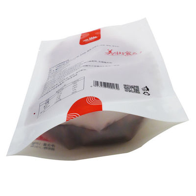 Kingred Biodégradable Stand Up Pouch Clear Window Sac d'emballage pour les collations de thé et de café