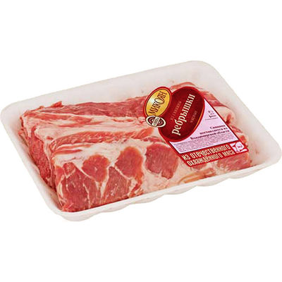 Profondeur jetable noire blanche des plateaux 100mm de nourriture d'anti brouillard pour des poissons de viande