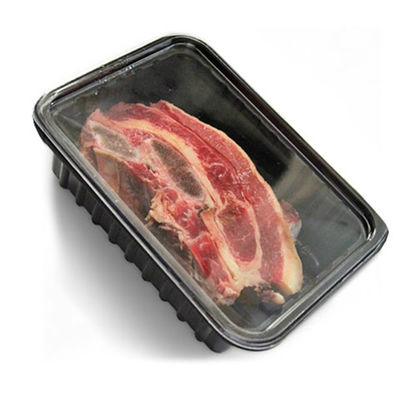 Plateaux jetables de nourriture de l'ANIMAL FAMILIER CPET avec le stockage de réfrigération de longueur des couvercles 200mm