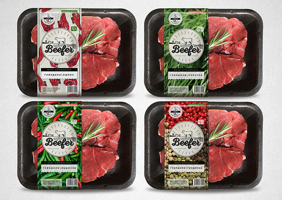 Film d'emballage alimentaire à haute barrière imprimé avec logo personnalisé Kingred pour récipient alimentaire