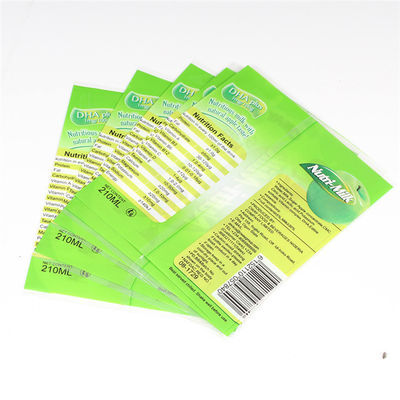Film brillant de douille de rétrécissement d'ANIMAL FAMILIER de Matte Printed Bottle Labels