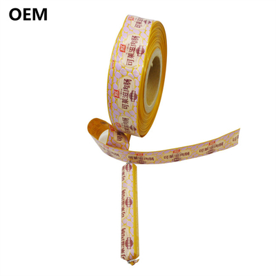 personnalisation de l'impression du logo de haute barrière de saveur en conservant des coquilles de saucisse colorées pour les saucisses mortadella