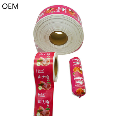 Produits alimentaires OEM Flexographie personnalisée Impression de boîtiers de saucisses en plastique pour saucisses à salami