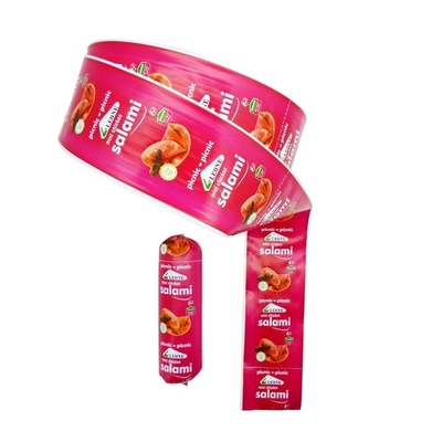 Enveloppes de saucisses en plastique Sausage de qualité alimentaire Emballage de saucisses Enveloppes de saucisses Flexographie personnalisée Impression Logo de marque