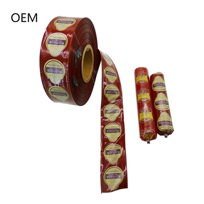 Produits chauds déjeuner emballage de viande en plastique étui de saucisse logo personnalisé