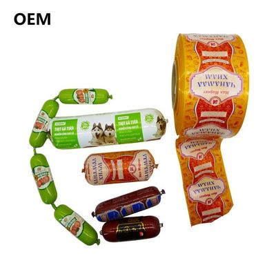 Livraison rapide Flexographie Impression Enveloppes en plastique pouvant être bouillies Enveloppes en polyamide pour saucisse