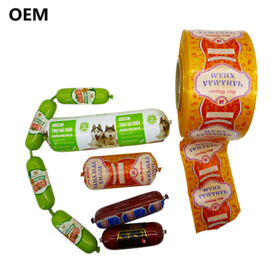 Logo personnalisé Film plastique PVDC pour les saucisses pour les aliments en PET