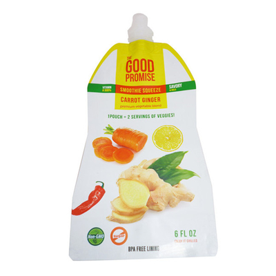Emballage alimentaire liquide sur mesure sac d'emballage en plastique autoportant marque d'impression