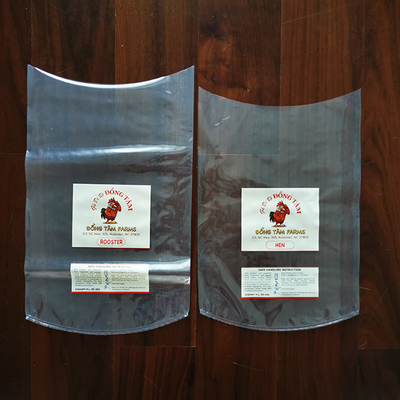 LOGO Impression de sacs d'emballage de poulet congelé à rétrécissement élevé